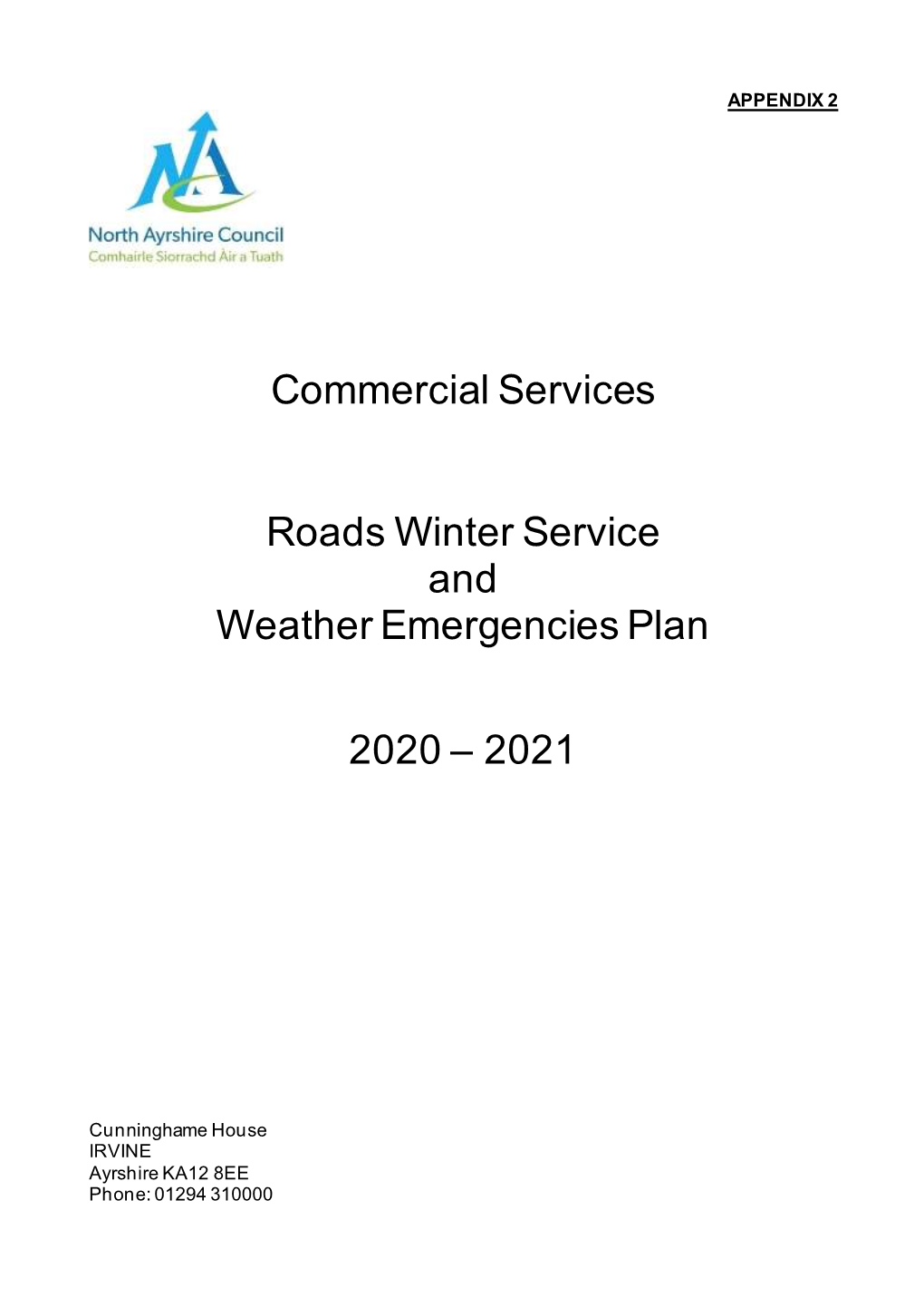 Winter Service Document