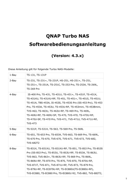 QNAP Turbo NAS Softwarebedienungsanleitung