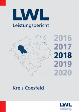 LWL-Leistungsbericht 2018 Für Den Kreis Coesfeld
