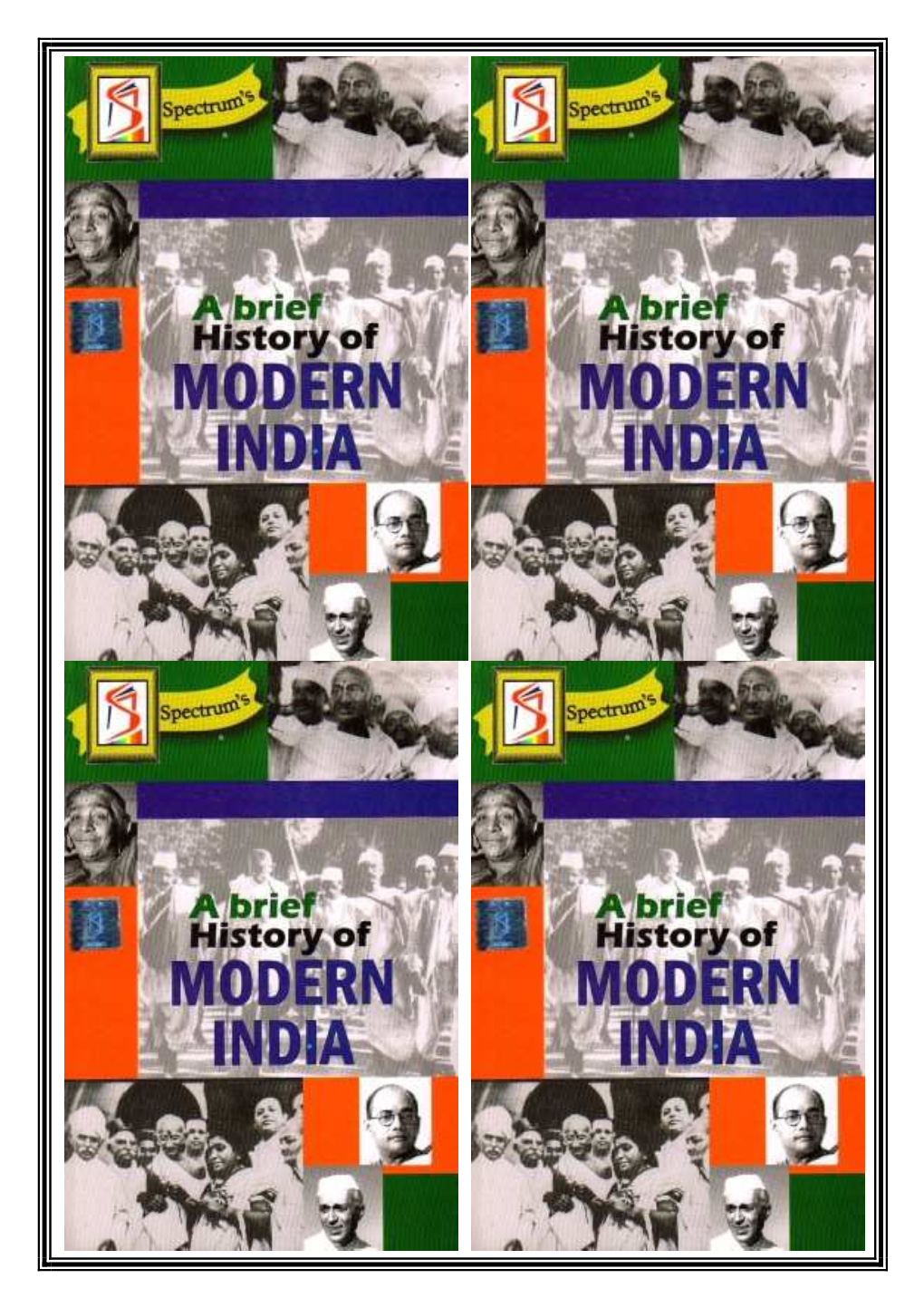 History of Modern India Existed, As the Destruction of Indian Handicrafts Was Not Accompanied by the Development of Modern Industries