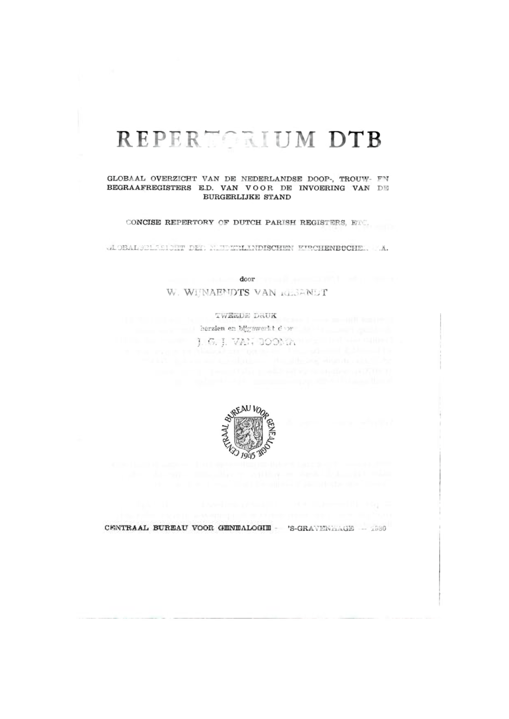 Repertorium Dtb