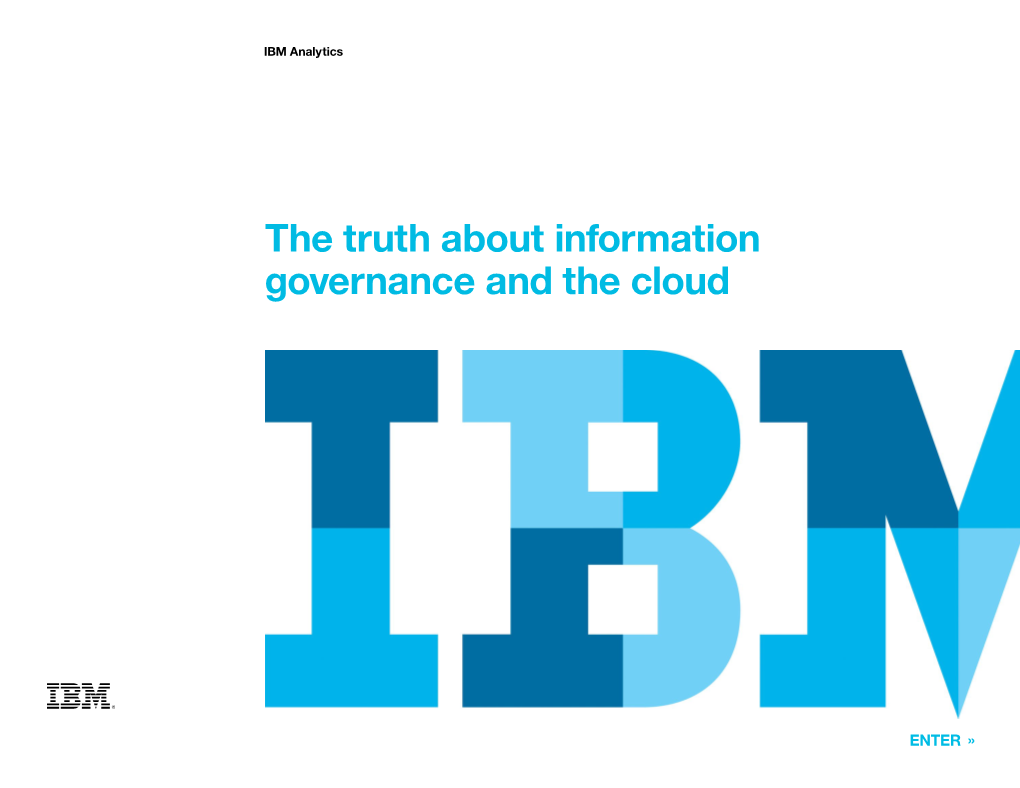 The Truth About Information Governance and the Cloud