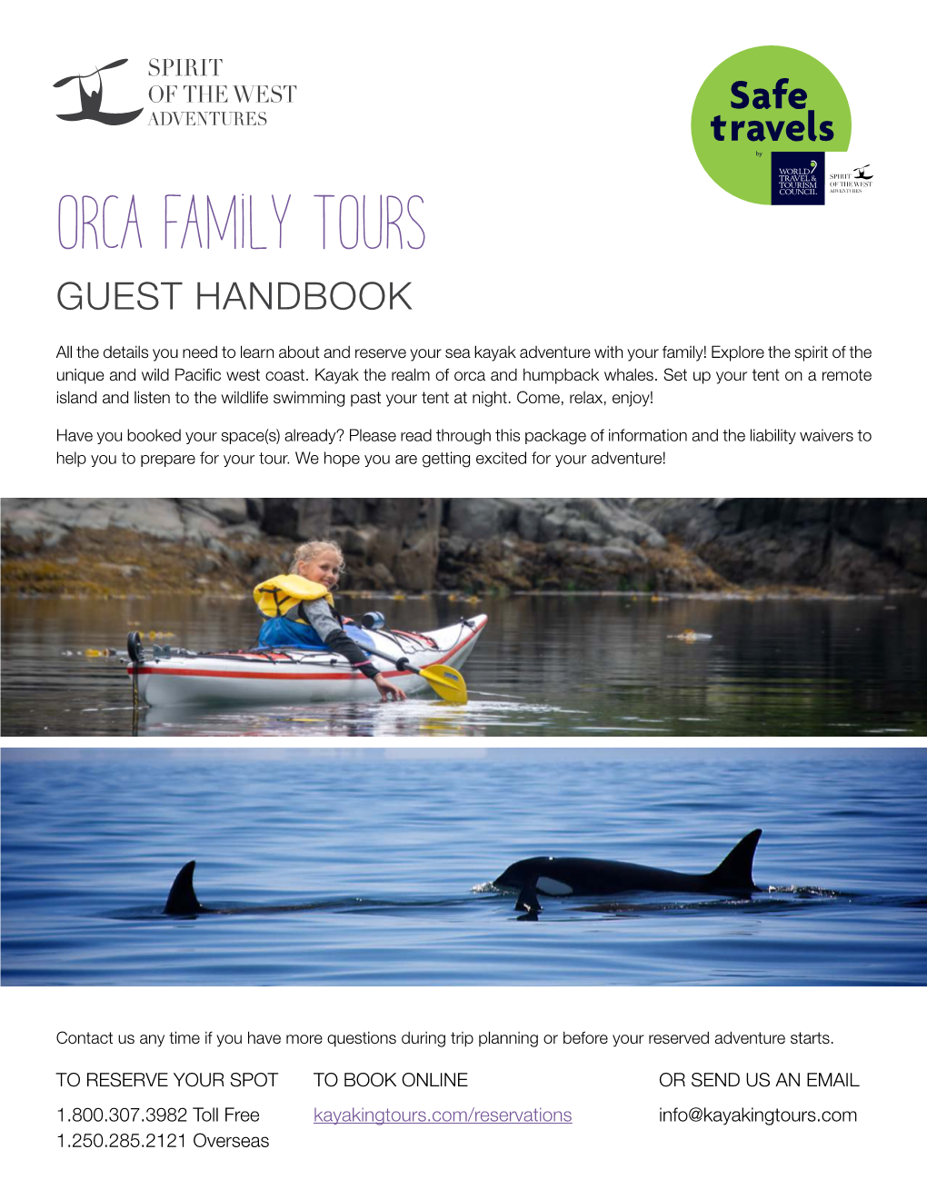 Orca Family Tours GUEST HANDBOOK