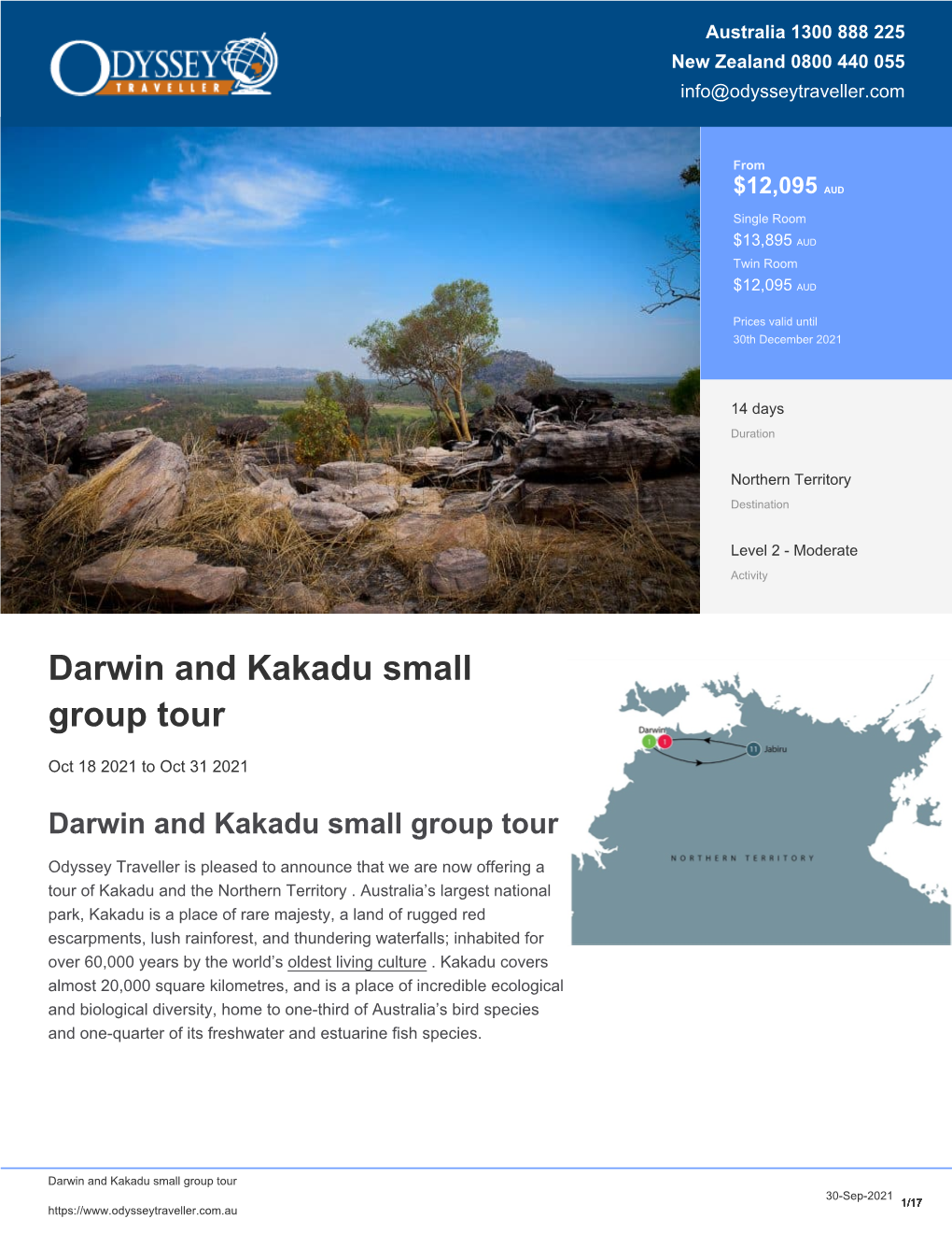 Darwin, Kakadu Arnhem Land | Small Group Package