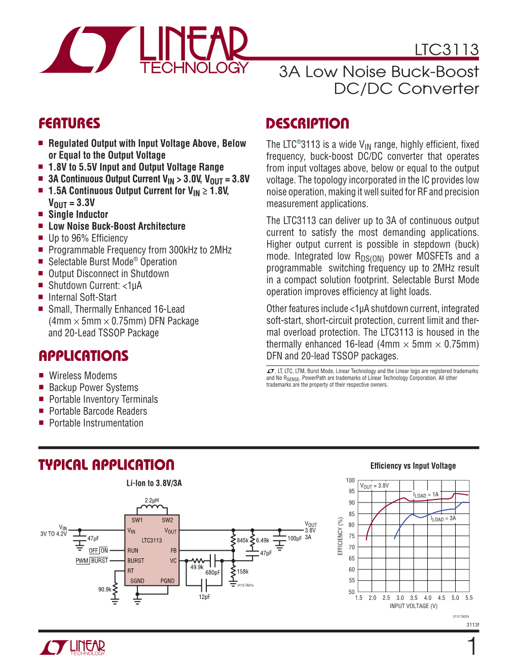 Data Sheet and Application Notes