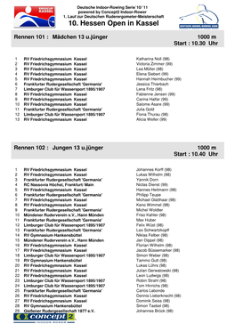 10. Hessen Open in Kassel