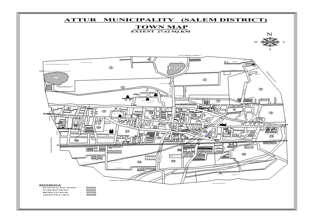 Attur Municipality (Salem District) N Town