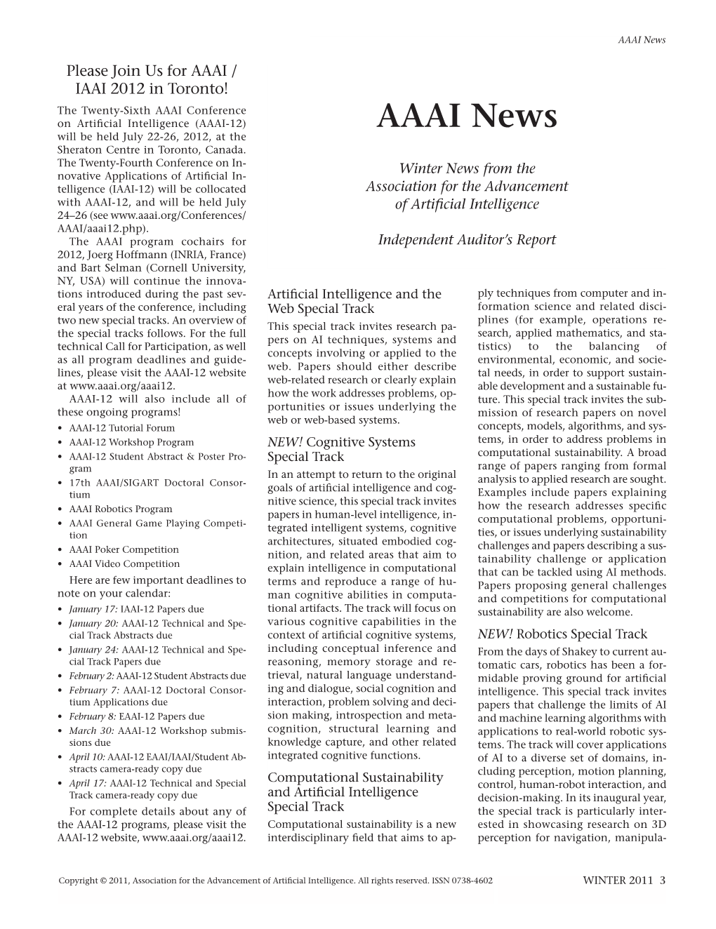 AI Magazine Plans Additional Coverage of Mccarthy’S Life and Transportation, Law, and Analytics