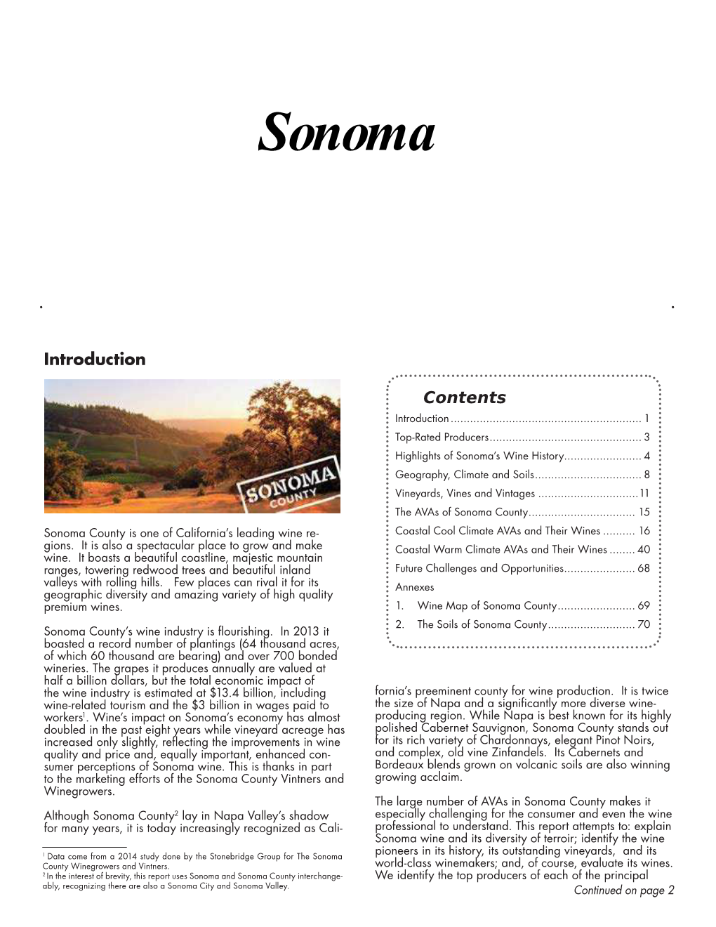 Sonoma’S Wine History