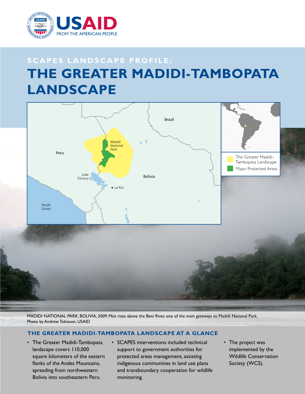 The Greater Madidi-Tambopata Landscape
