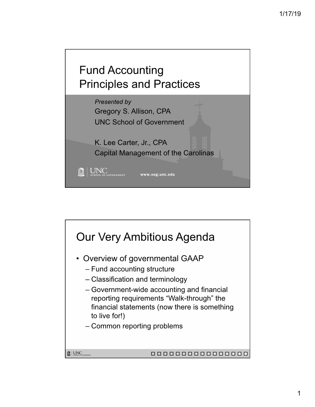 2019 Fund Accounting Principles and Practice