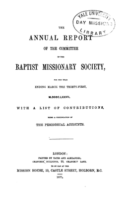 Baptist Missionary Society