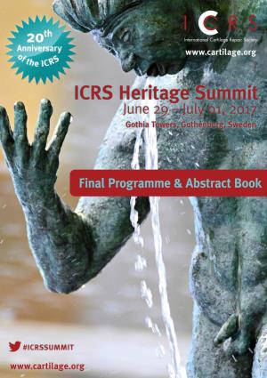 ICRS Heritage Summit 1