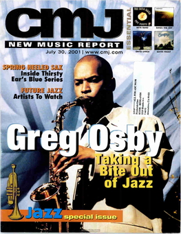NEW MUSIC REPORT July 30, 20011 DAVID GARZA