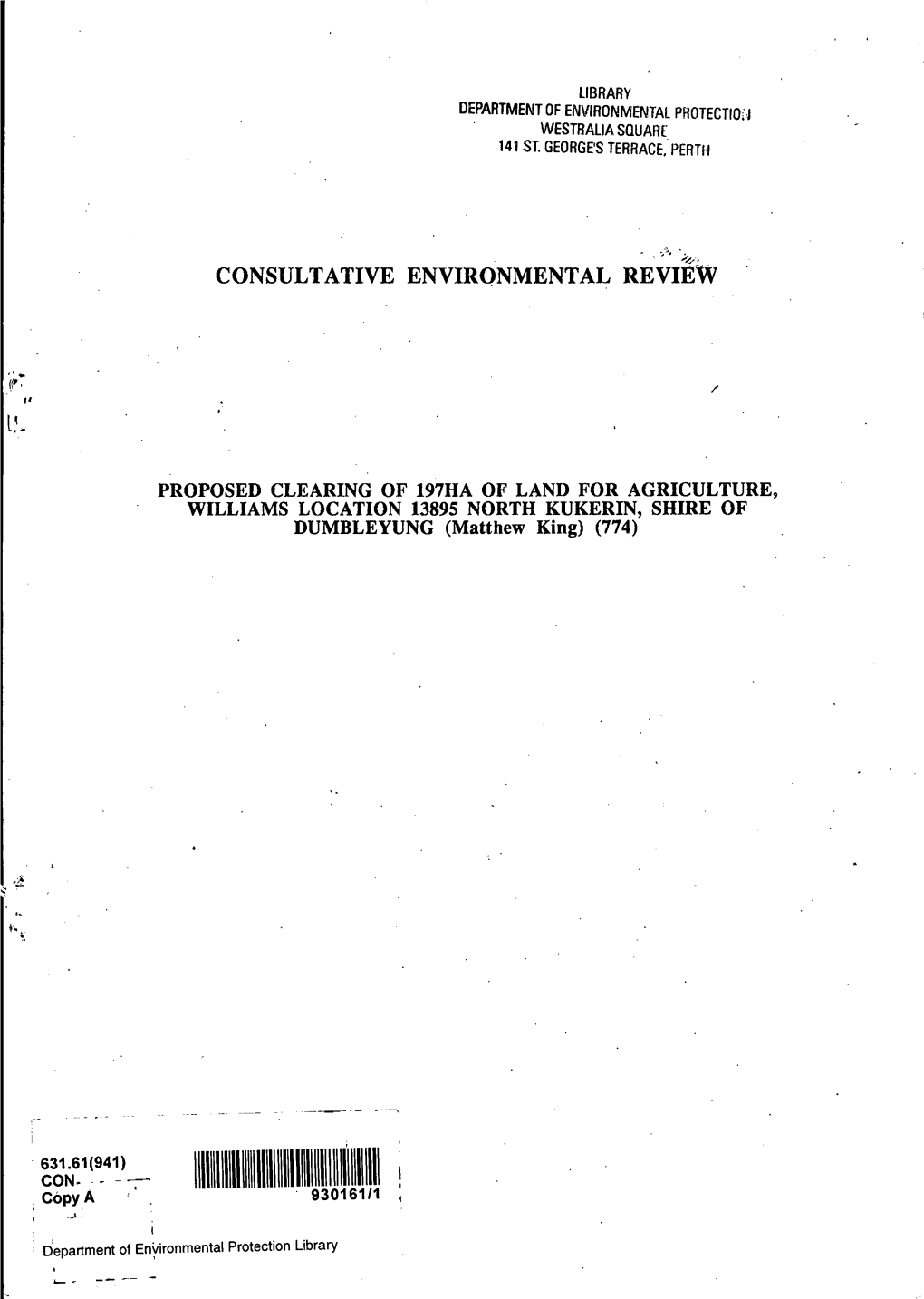 Consultative Environmental Review