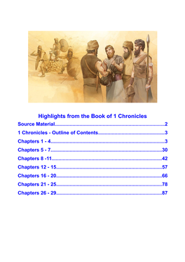 Highlights from the Book of 1 Chronicles Source Material
