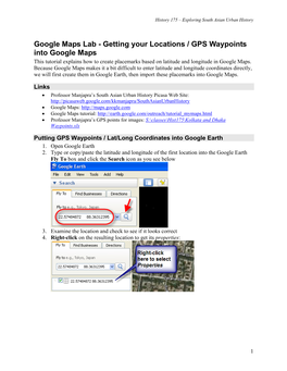 Google Maps Project Lab Instructions