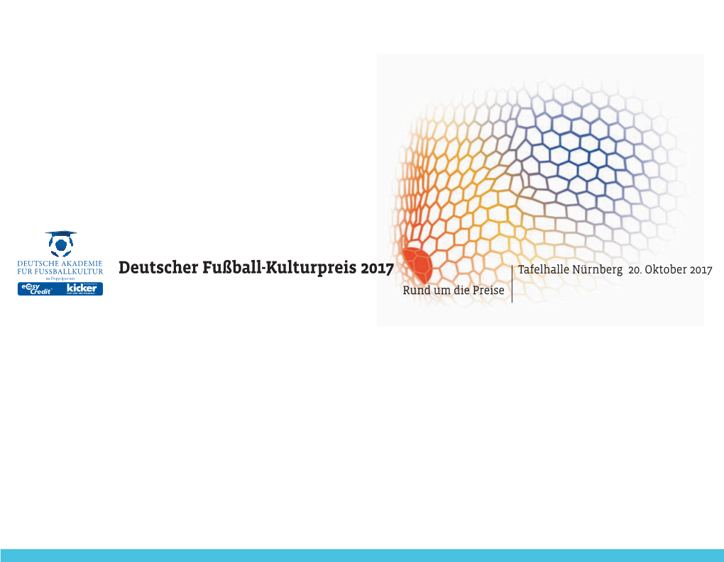 Deutscher Fußball-Kulturpreis 2017 Tafelhalle Nürnberg 20