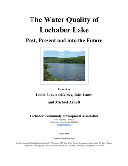 The Water Quality of Lochaber Lake