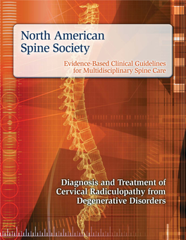 Diagnosis and Treatment of Cervical Radiculopathy from Degenerative