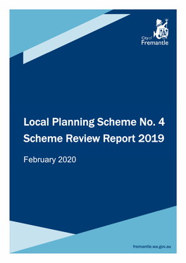 Local Planning Scheme No. 4 Scheme Review Report 2019