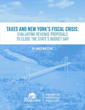 Taxes and New York's Fiscal Crisis