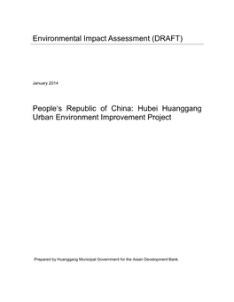 46050-002: Hubei Huanggang Integrated Urban Environment Improvement Project