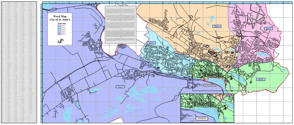 Ward Map City of St. John's