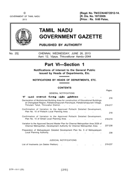 Tamil Nadu Government Gazette