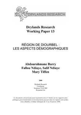 Drylands Research Working Paper 13