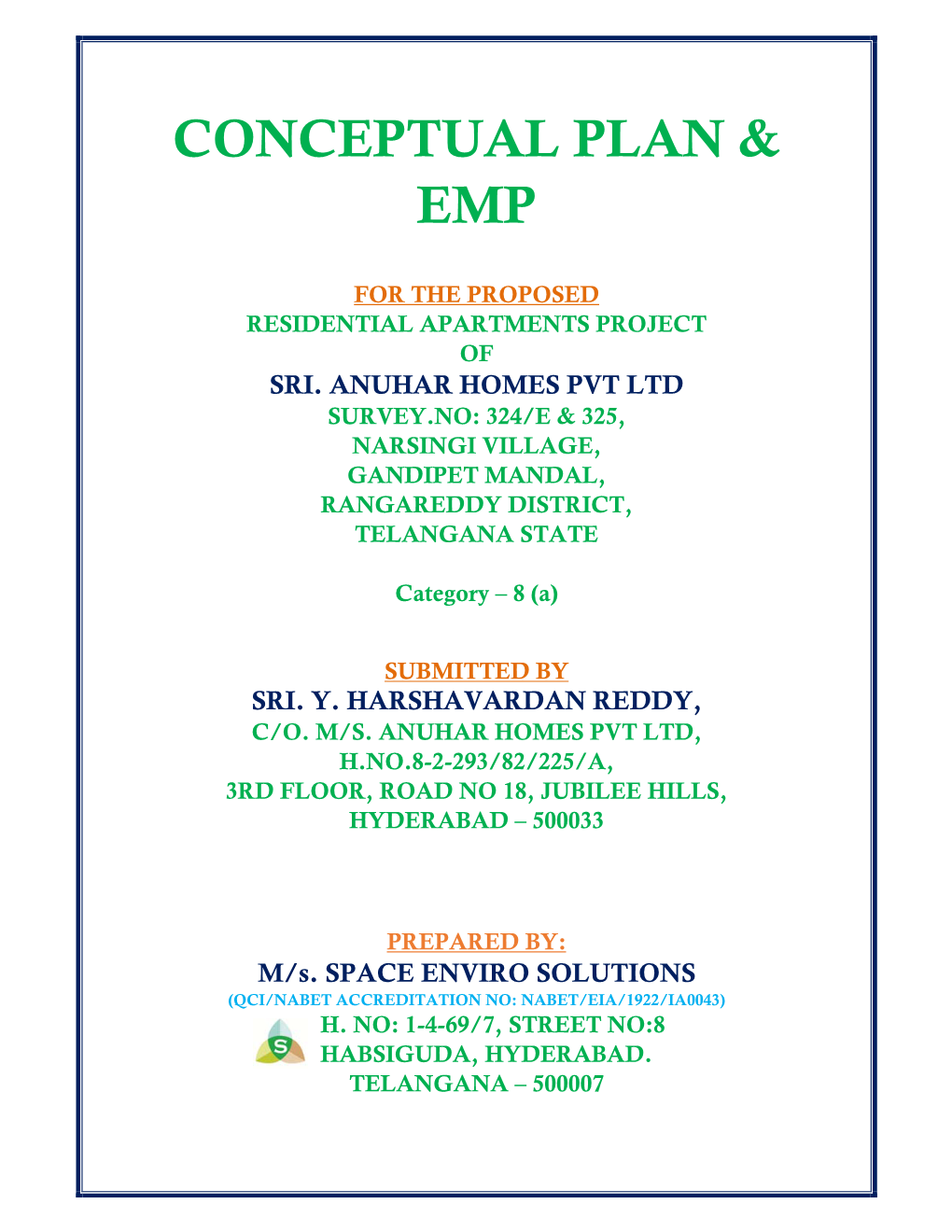 Conceptual Plan &