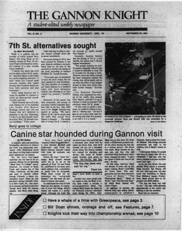 THE GANNON KNIGHT a Student-Edited Weekly Newspaper
