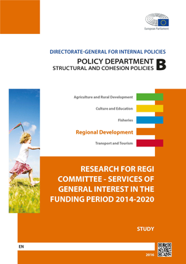 Research for Regi Committee - Services of General Interest in the Funding Period 2014-2020