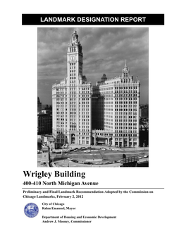 Wrigley Building 400-410 North Michigan Avenue