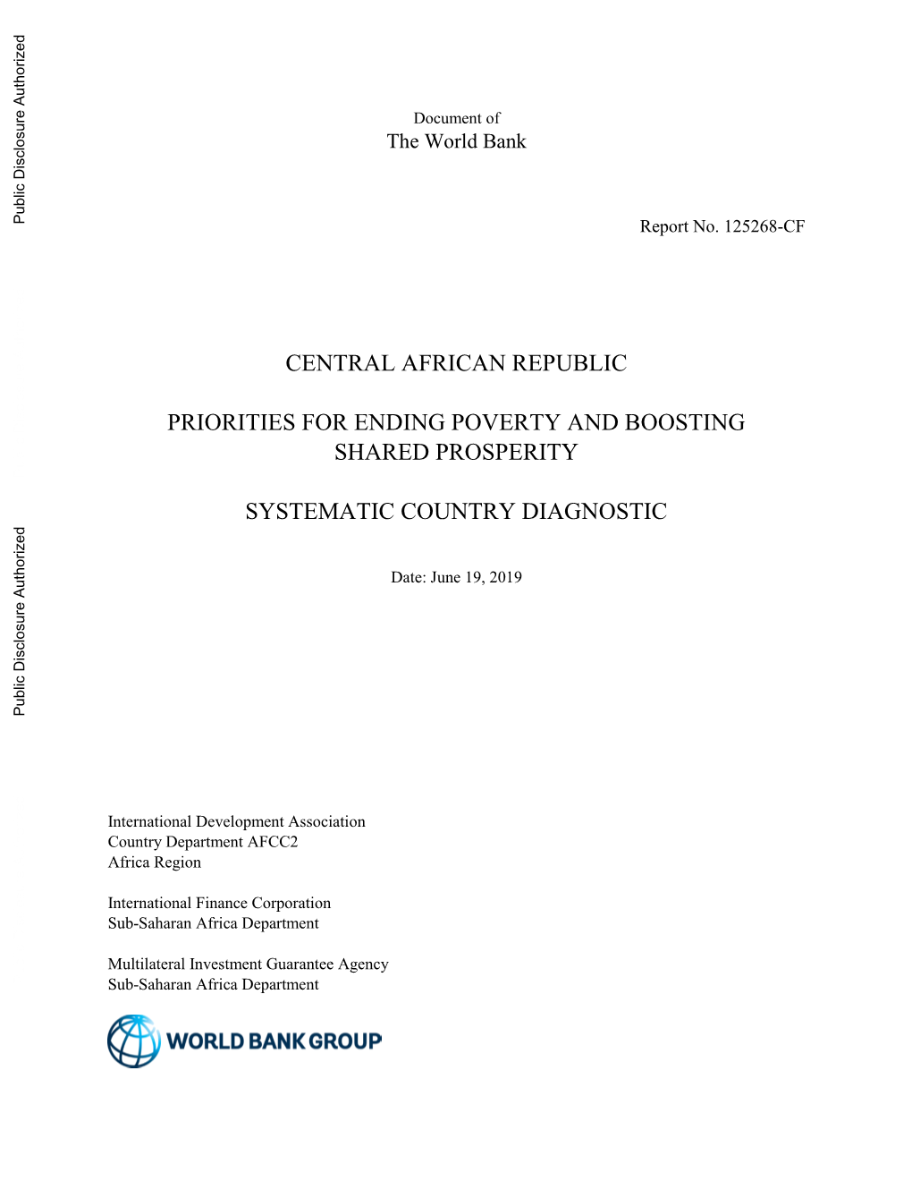 Poverty Incidence - Africa and CAR