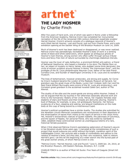 THE LADY HOSMER by Charlie Finch