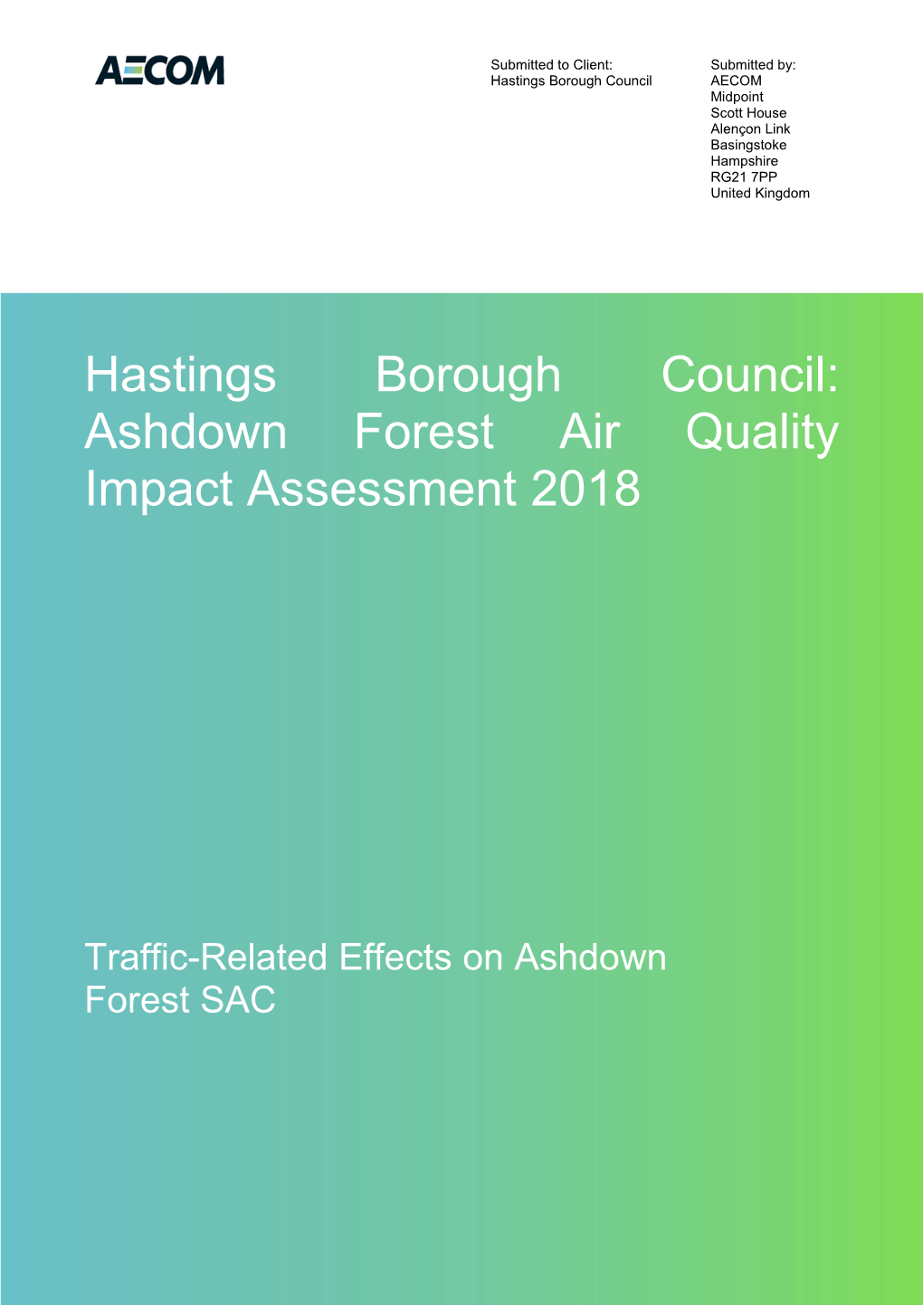 Ashdown Forest Air Quality Impact Assessment 2018