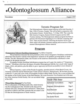 August 1997 Newsletter