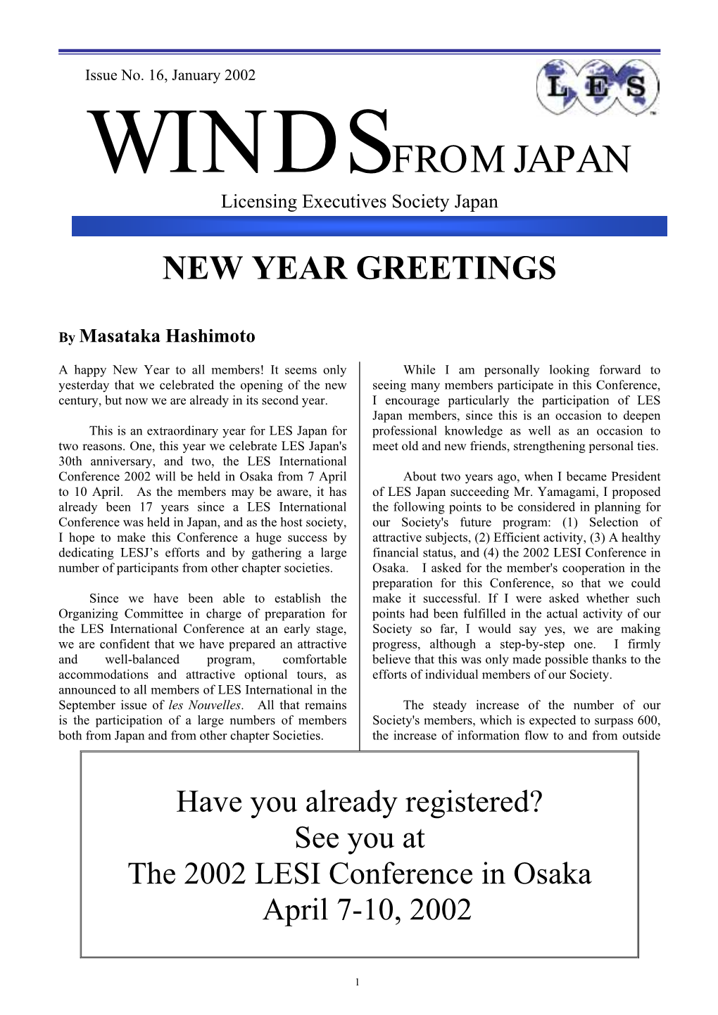 Windsfrom Japan