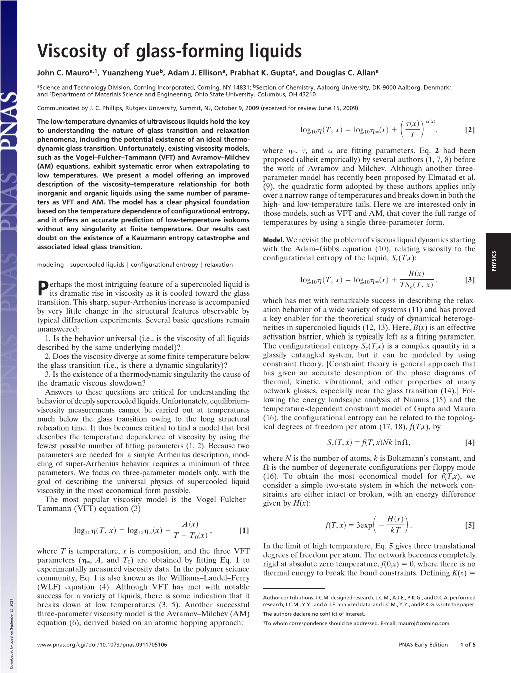 Viscosity of Glass-Forming Liquids