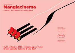 Festa Del Cibo D'autore E Del Cinema Goloso 16/23 Settembre 2020