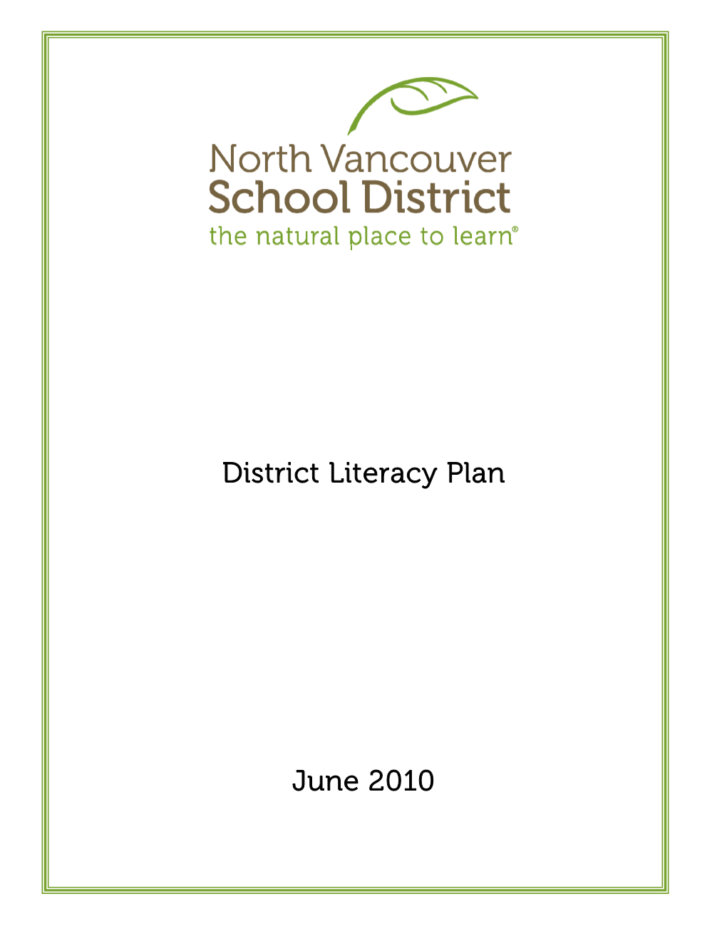 District Literacy Plan