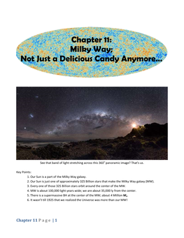 Milky Way; Not Just a Delicious Candy Anymore…