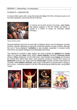 Musical Films - an Introduction