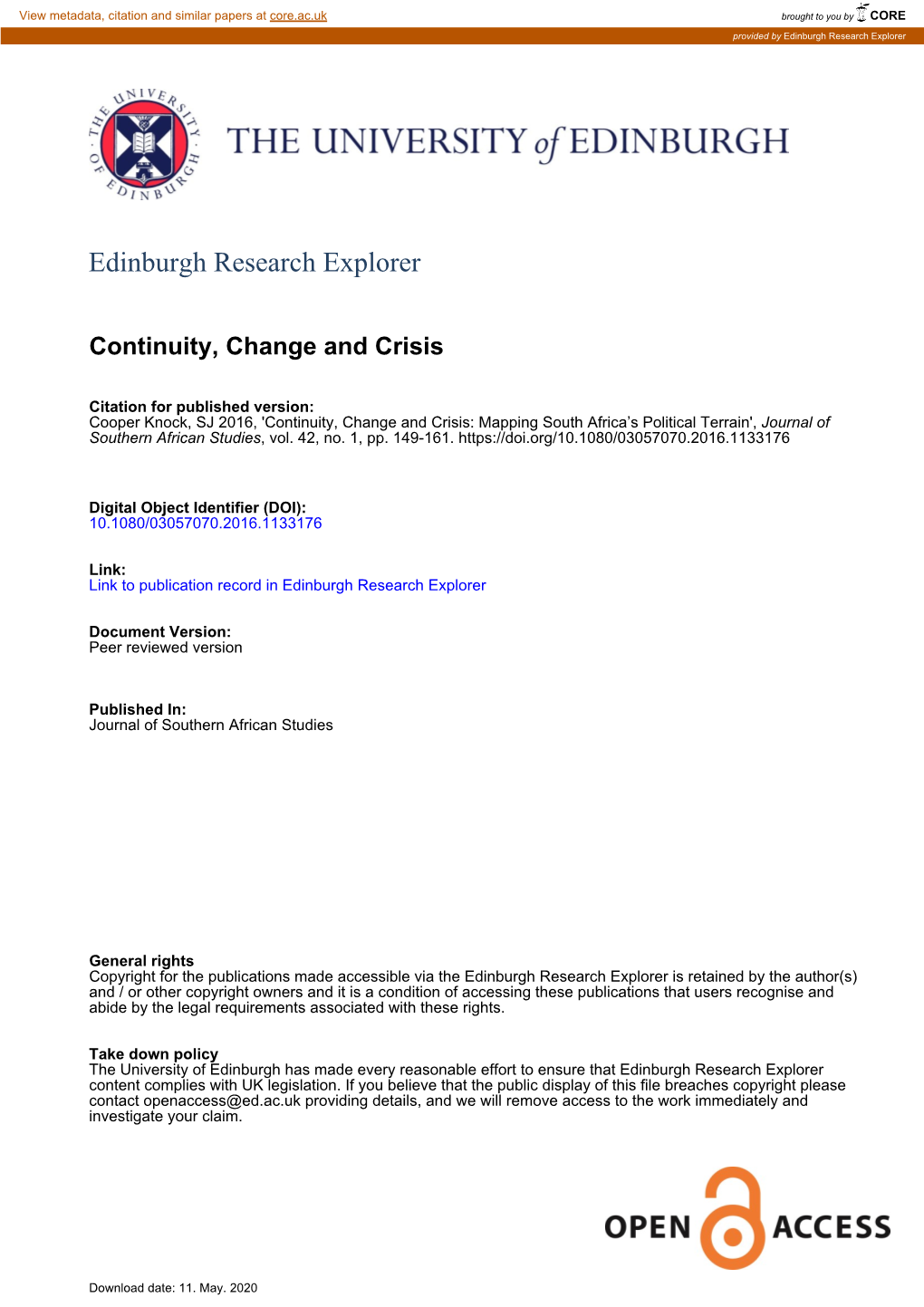 Edinburgh Research Explorer