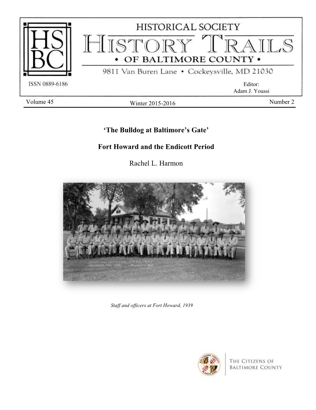 'The Bulldog at Baltimore's Gate' Fort Howard and the Endicott Period