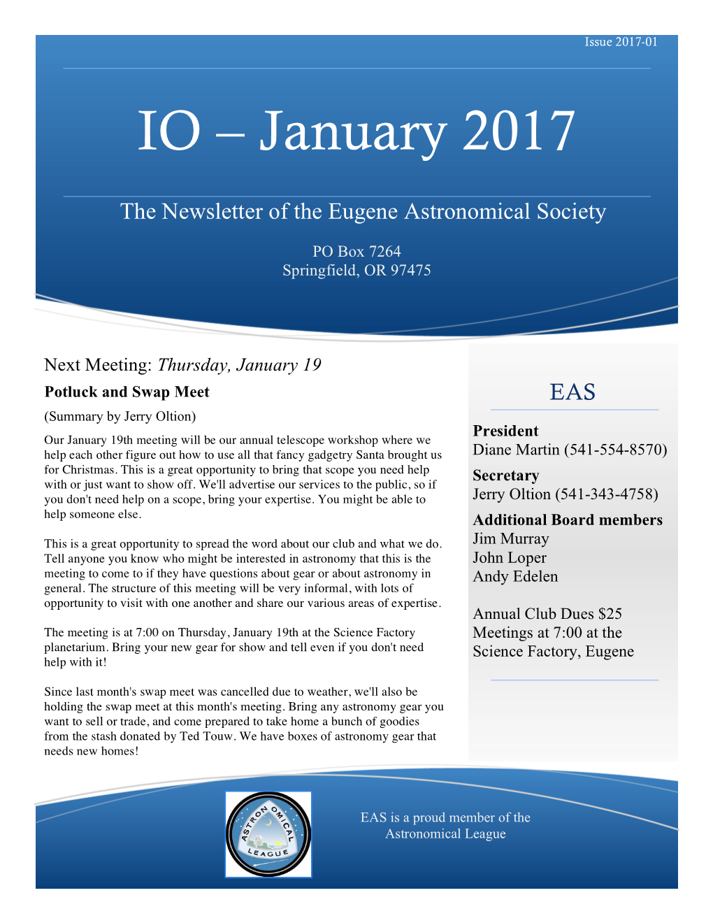 IO – January 2017