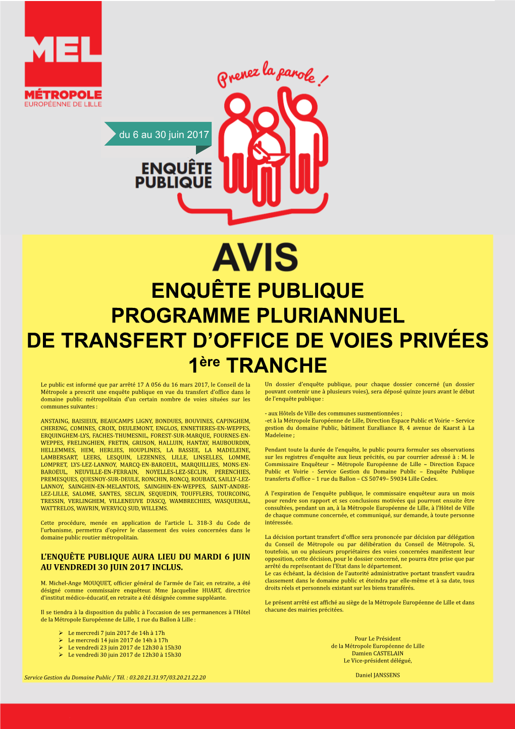 Avis D'enquête Publique PPTO