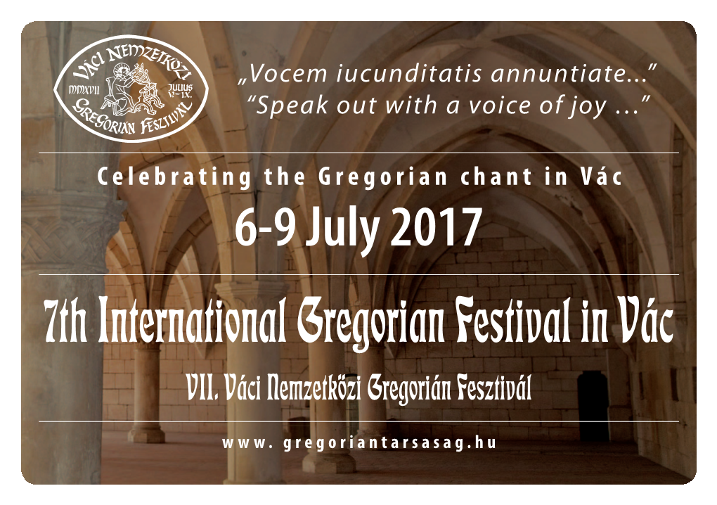 7Th International Gregorian Festival in Vác VII