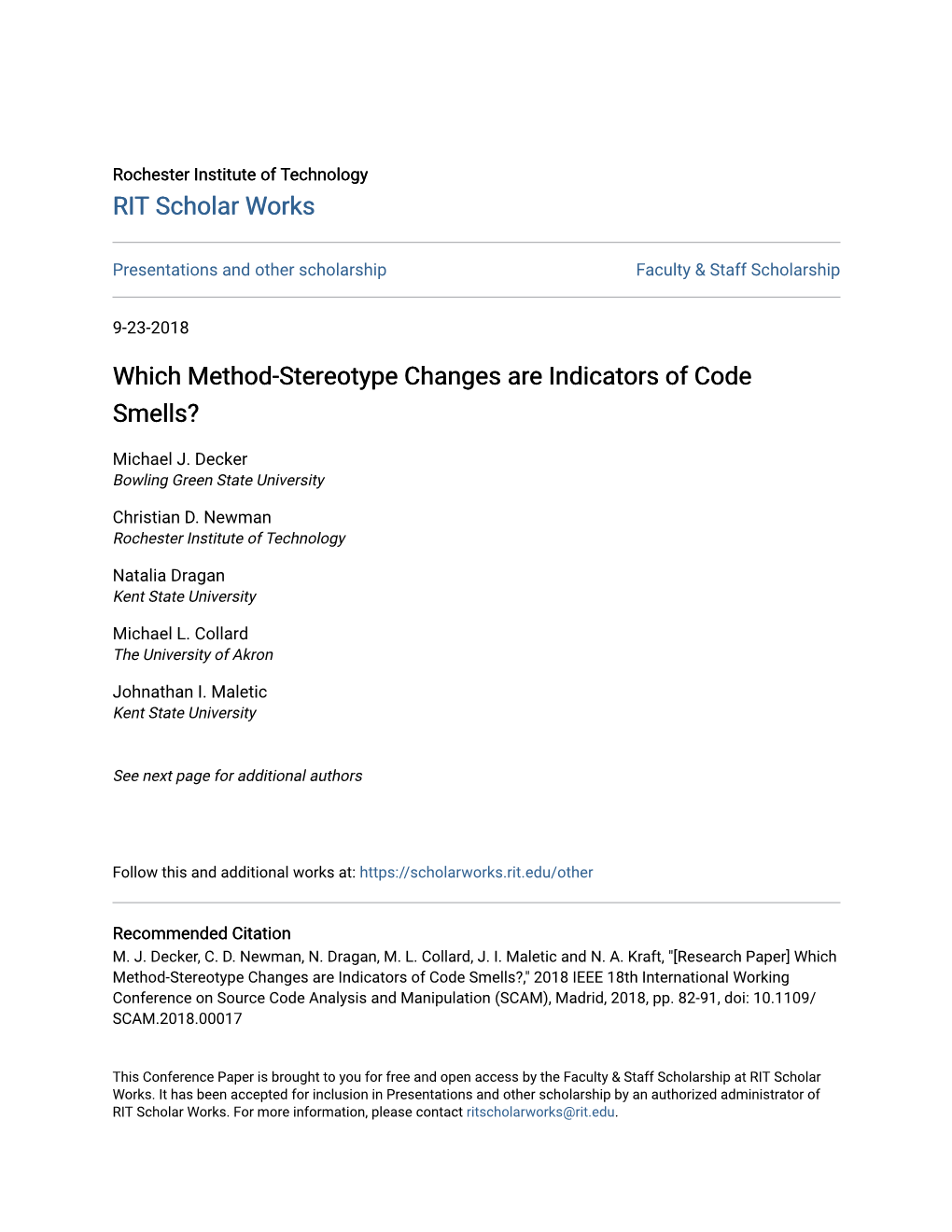 Which Method-Stereotype Changes Are Indicators of Code Smells?